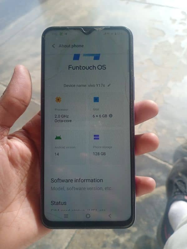 vivo y17s 6+6 /128 2