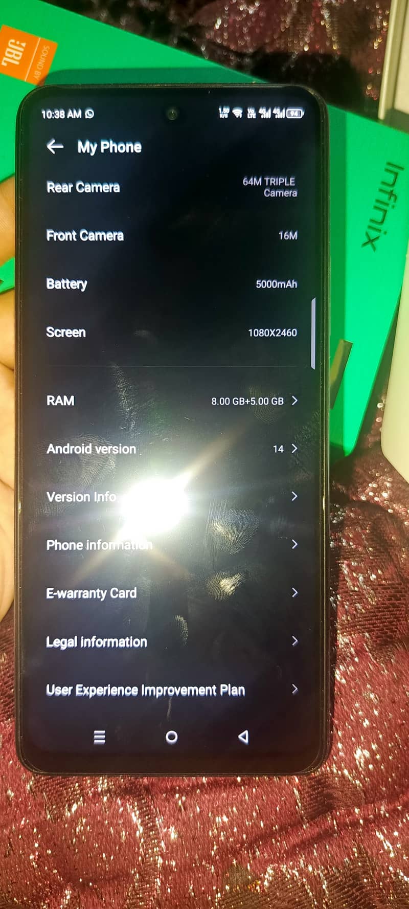 16gb ram 256 gb rom 10/10 condition 7