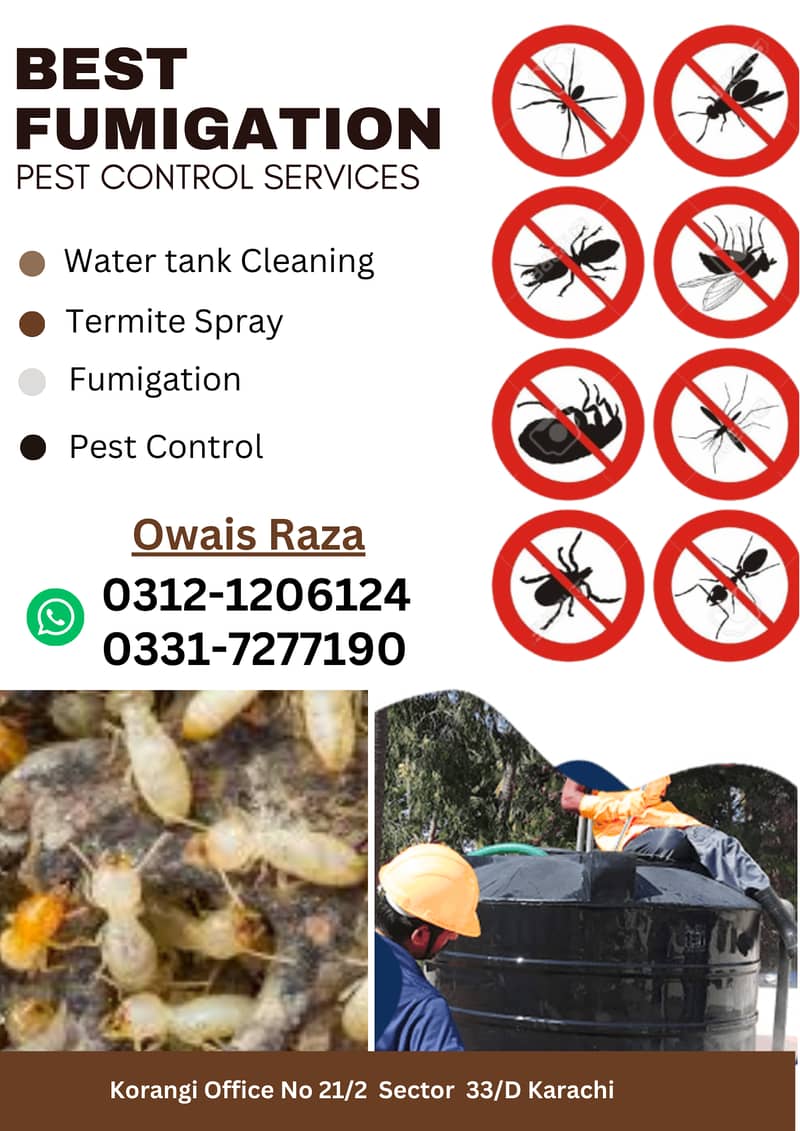 Pest Control services Termite spray General fumigation Demak Control 0