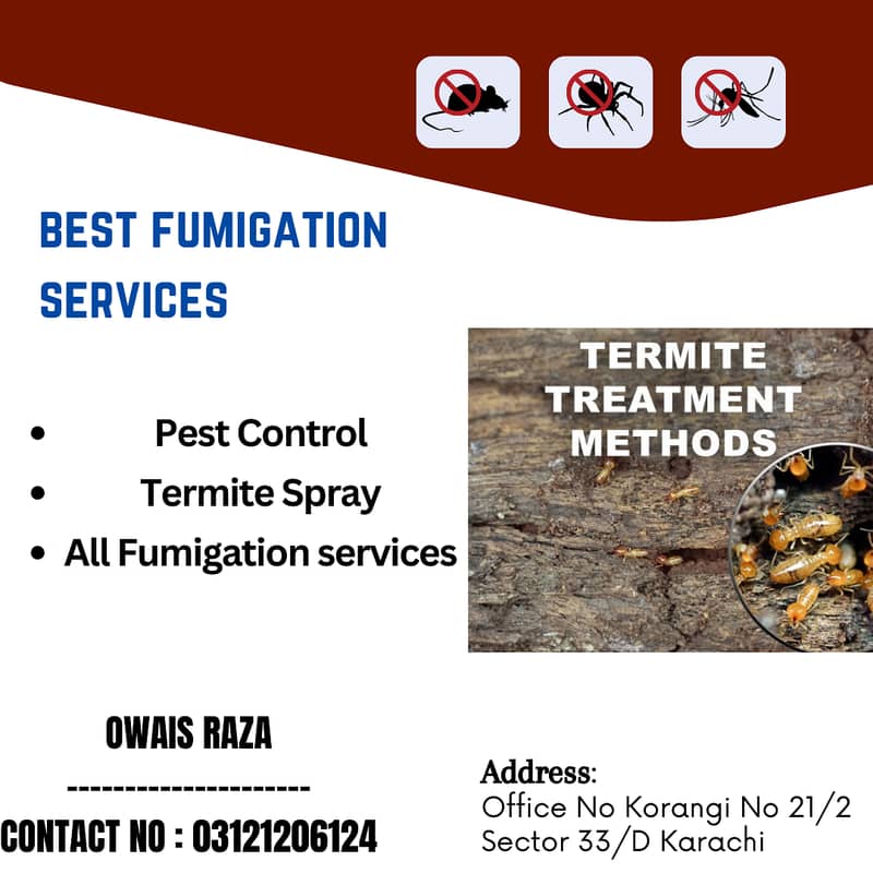 Pest Control services Termite spray General fumigation Demak Control 8