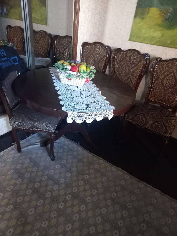 wooden Dining table with 4 chairs 6