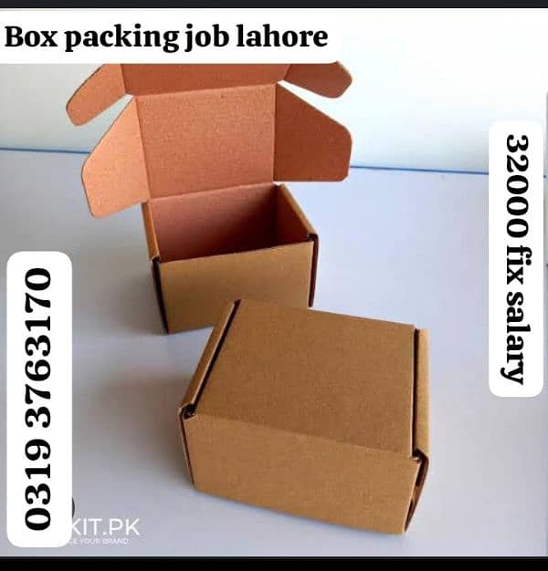 box packing staff required male female 0