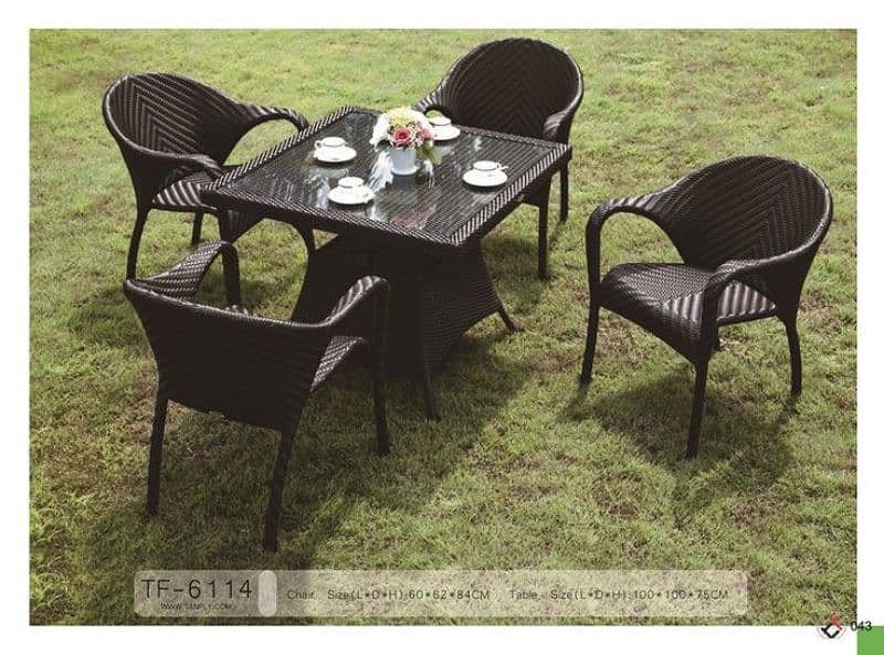 Garden chairs/rattan sofa sets/dining tables/UPVC outdoor furniture 17