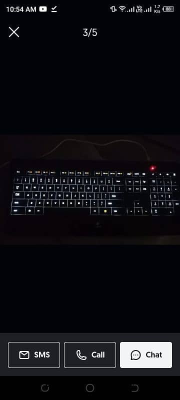 Logitech rechargeable Wireless Illuminated Keyboard K800 1