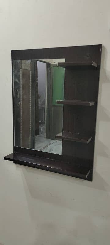 mirror with shelf available or wood work 4