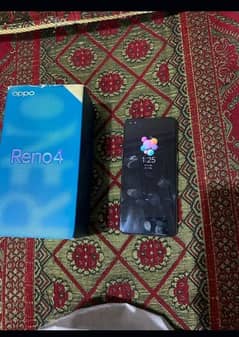 Oppo reno 4 with box 8gb 128gb panel change