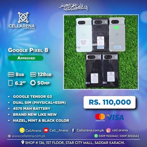 Cellarena GOOGLE PIXEL 8 DUAL SIM APPROVED 0