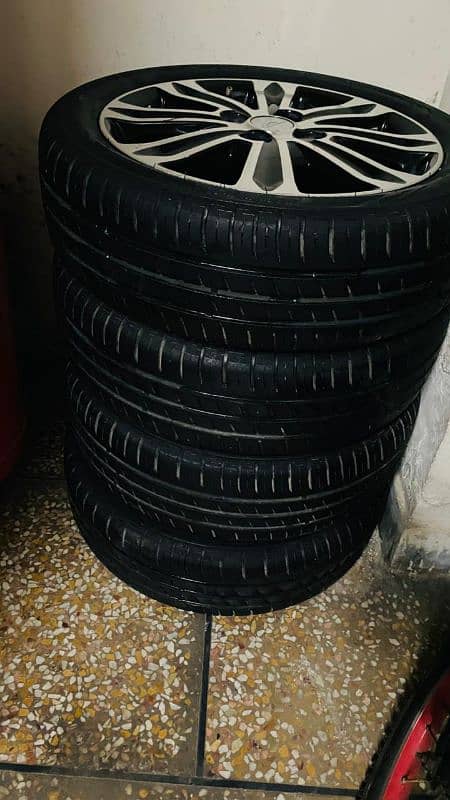 ALLOY RIMS WITH TYRES 2