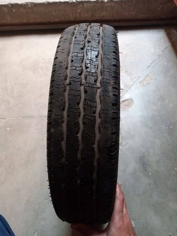 Suzuki bolan tyre with rim 1