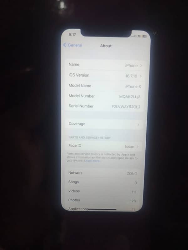 iphone X pta approved 64 gb for sale condition 10 by 10 2