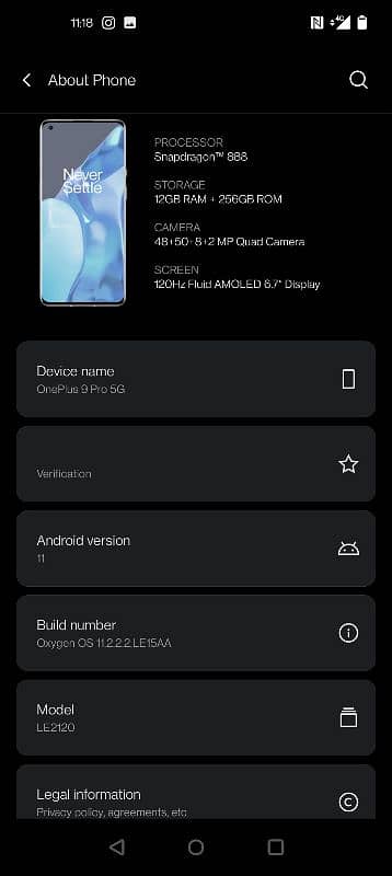 One Plus 9 pro 12 256 Approved 8