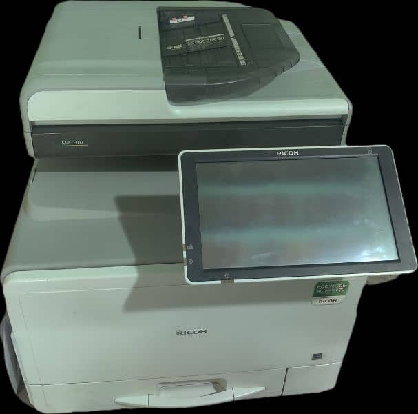 Ricoh MP C307 is a color machine printing, scanning, copying and fax 1