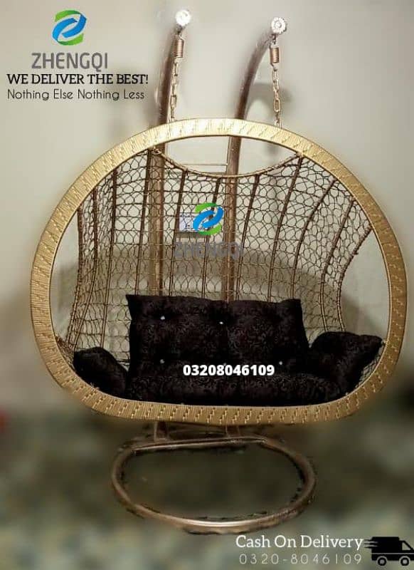 New Swing Chair Jhoola, Single & Double, Macrame Jhula, Hanging, COD 11