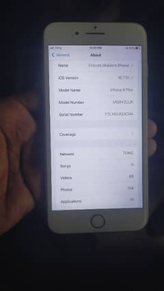 I phone 8 plus pta Approved 10/9 condition All ok working