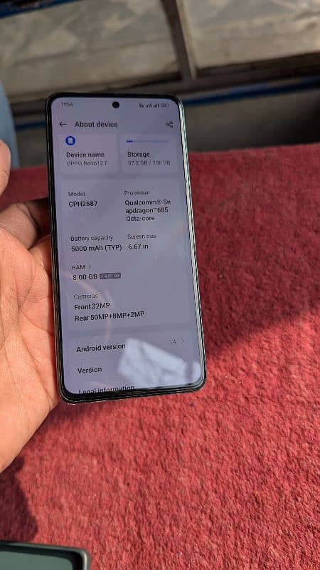 Oppo reno 12f 2 month use only 2