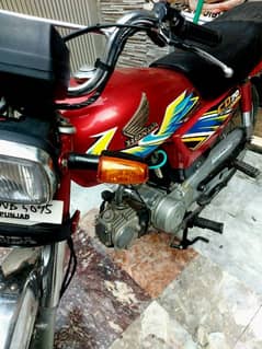 Honda cd 70 red colour 2021 model