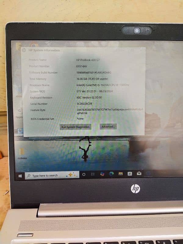 HP laptop core i5 10th Gen G7 430 2