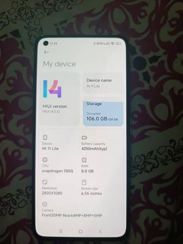 Mi 11 lite 5g NE 8/256 PTA Aprvd 2