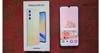 Galaxy a34 brand new all acessories 8/256