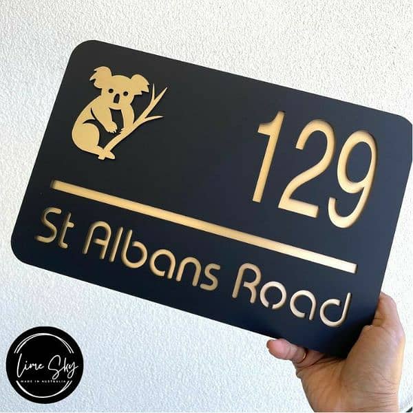 House name plates/Acrylic/ Steel name plates 3