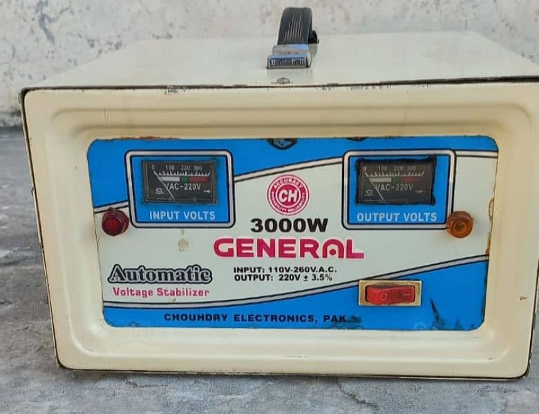 General 3000 Watt Stabilizer in Good Condition 5