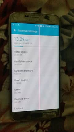 SAMSUNG S6 EDGE 10/9 CONDITION NON PTA ALL OK BUT 1 GREENLINE IN MID