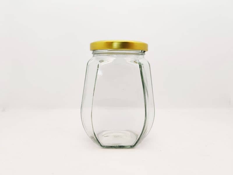 protein jar / Glass Bottles/ Hexagon jar /Round jar /Square glass jar 9