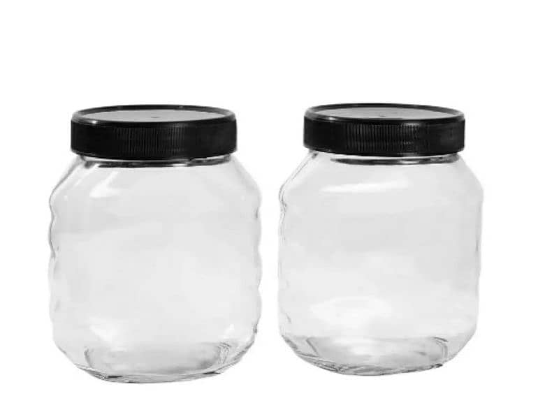 protein jar / Glass Bottles/ Hexagon jar /Round jar /Square glass jar 11