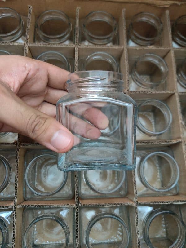 protein jar / Glass Bottles/ Hexagon jar /Round jar /Square glass jar 18