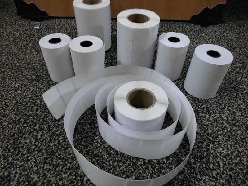 Thermal rolls,Barcode labels sticker & Ribbons 0