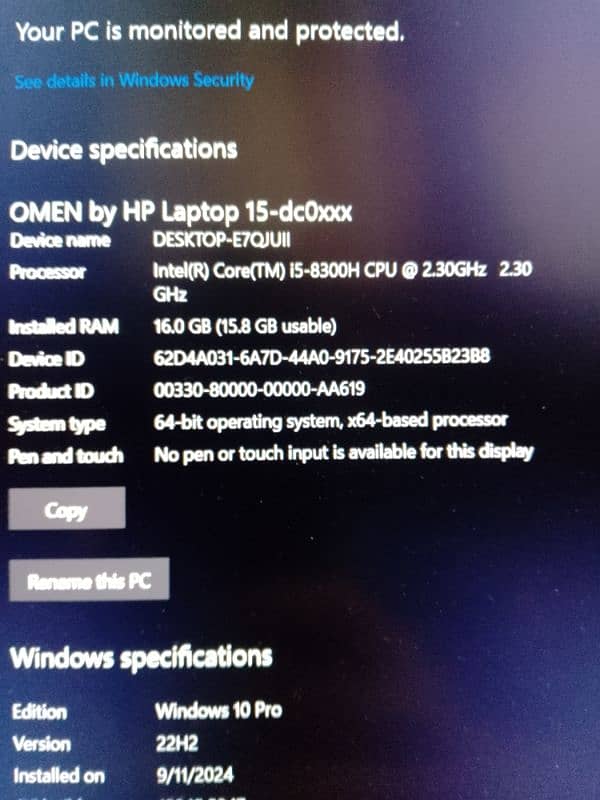 Ho Omen full Gaming Laptop with all Original Components 4