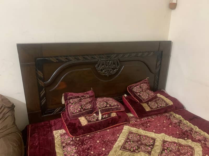 Double bed with 2 side tables 1