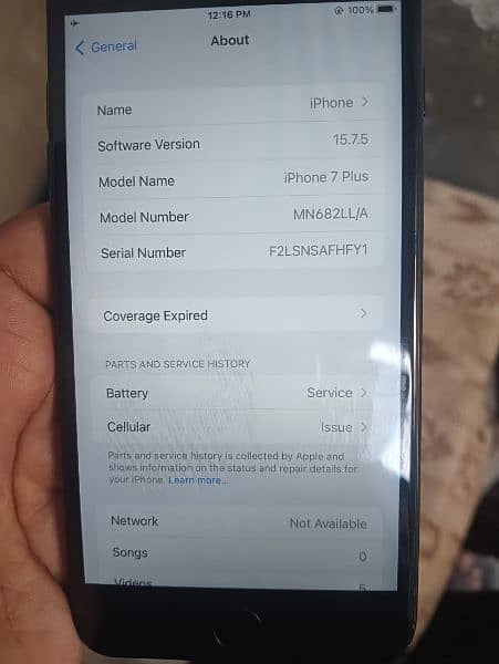 iPhone 7plus 128 GB non pta 6