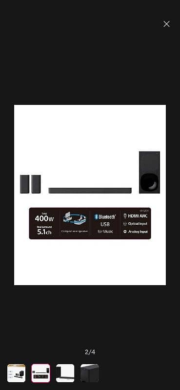 SONY HT-S20R 5.1ch Home Cinema Soundbar System 3