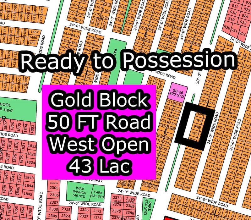 L - (50 FT Road + West Open + Gold Block) North Town Residency Phase - 01 (Surjani) 0