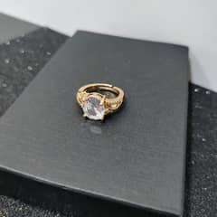 Adjustable Zircon Ring