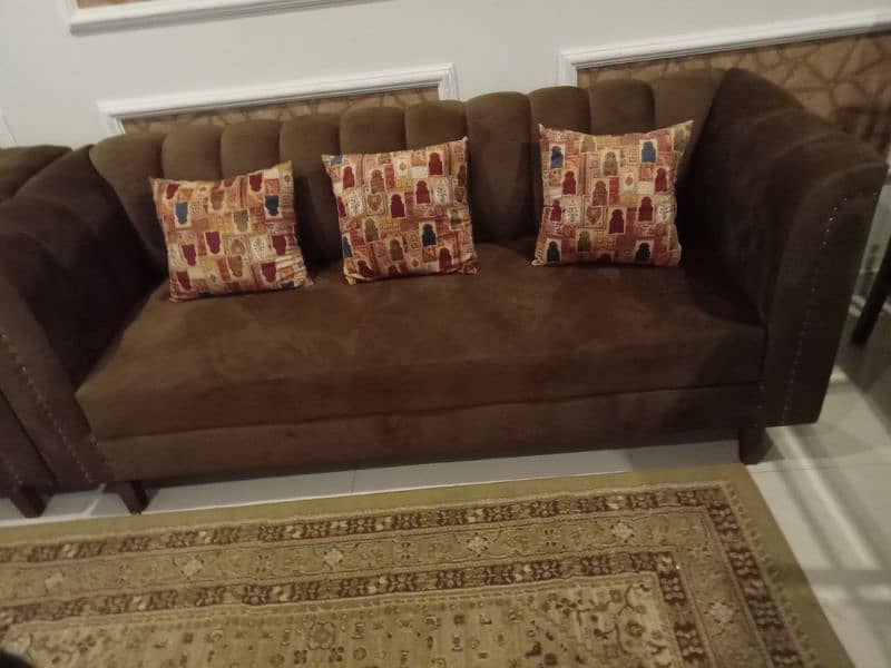 brown color and new sofa set 2