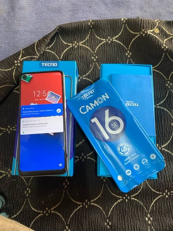 Techno camon 16se 6ram 128 memory Dual Pta approved with box Exchange 0