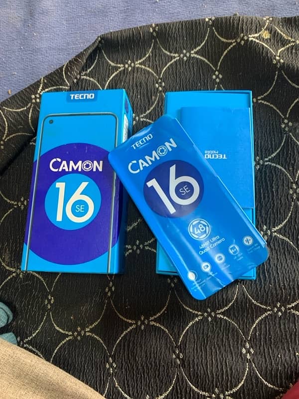 Techno camon 16se 6ram 128 memory Dual Pta approved with box Exchange 5