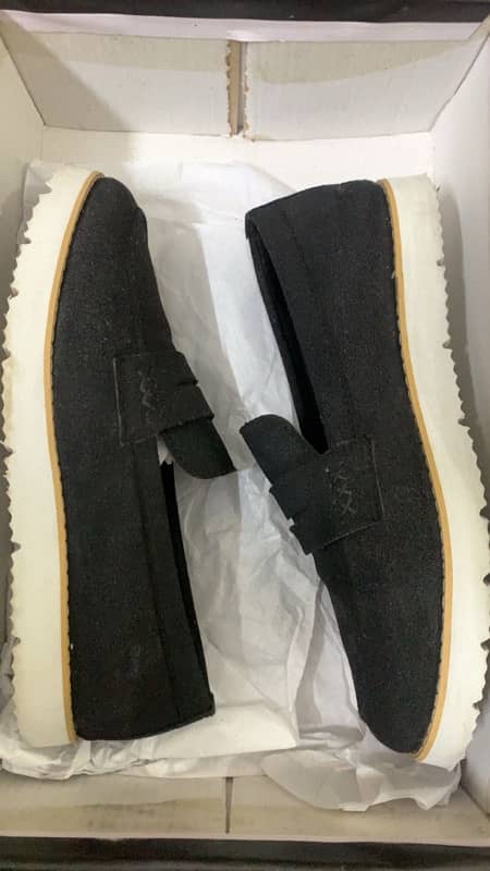 Black Suede loafers 0