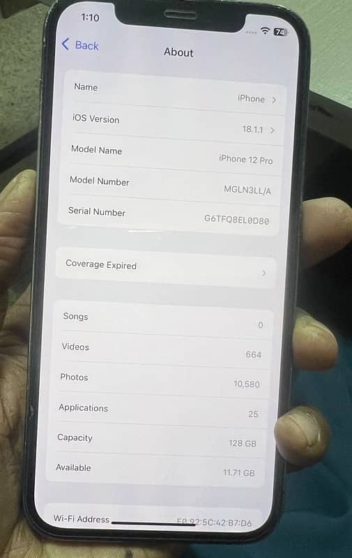 I Phone 12 Pro 128 GB Non PTA 2