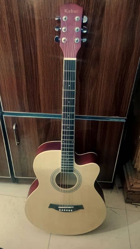 newly purchased KABAT acousitic guitar with all equipments. 1