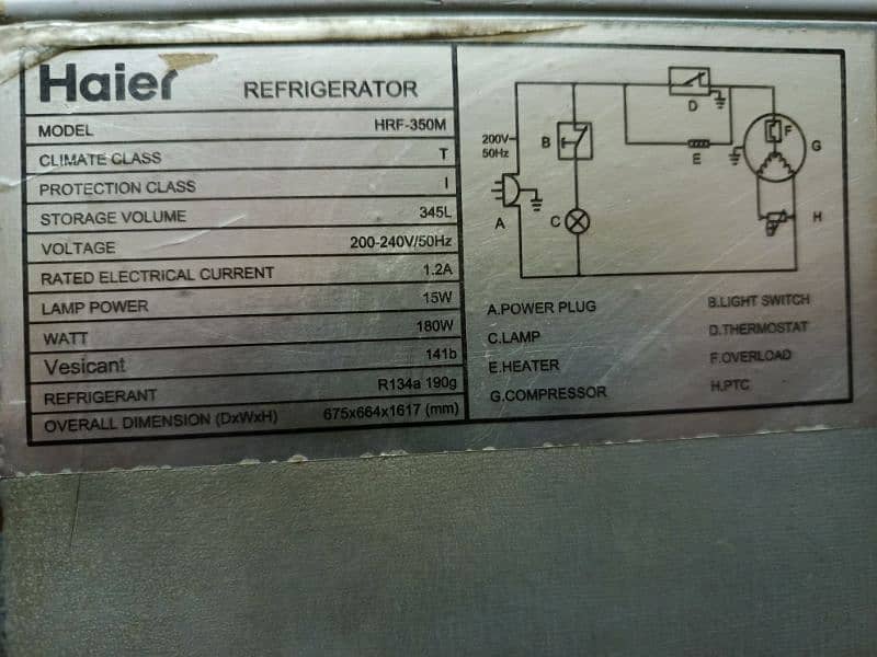 HAIER REFRIGERATOR 13