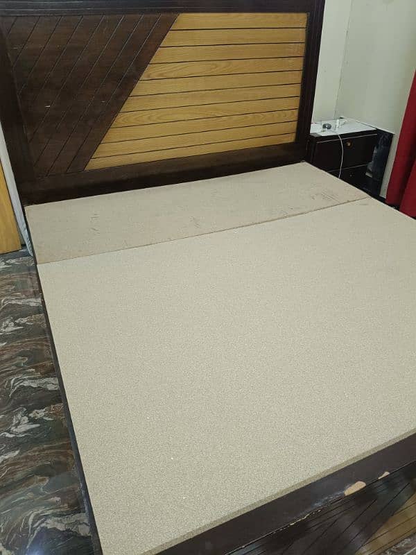 king size bed with side tables for sale 1