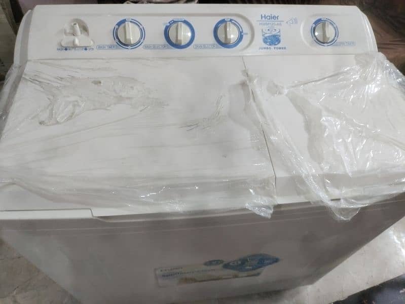 Brand new Haier Twin Tub washing Machine + Dryer with 12kg washing cap 1