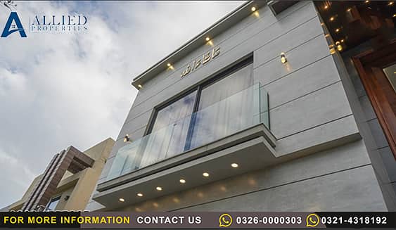 An Exquisite 14 Marlas Luxury Semi Furnished Brand new house for Sale in Jasmine Block near Talwar Chowk, Commercial Hub & Jasmine Mall,Main Bahria Town, Lahore 7