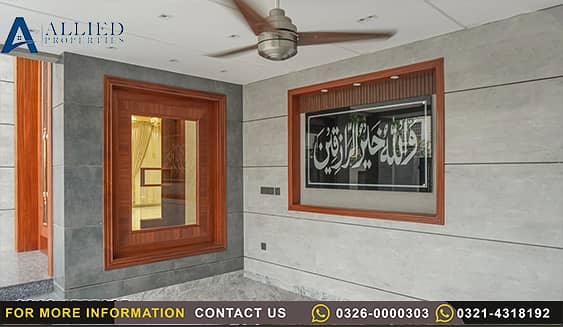 An Exquisite 14 Marlas Luxury Semi Furnished Brand new house for Sale in Jasmine Block near Talwar Chowk, Commercial Hub & Jasmine Mall,Main Bahria Town, Lahore 11