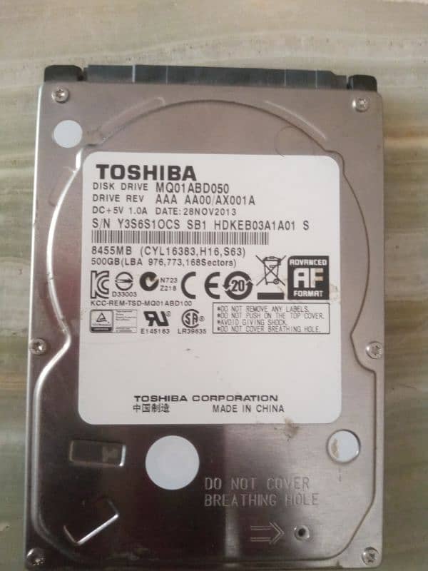 TOSHIBA HHD 500 GB 0