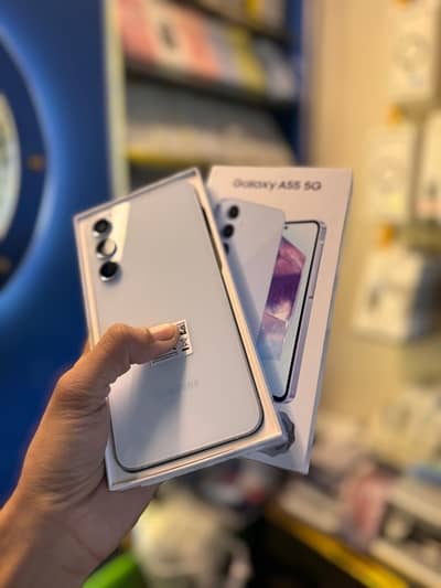 Samsung Galaxy A55 5G Blue Only Box Open - Mobile Phones - 1096993416