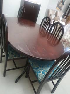 Dining table with 6 chairs